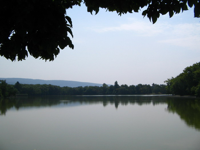 Tata: Cseke-tó, távolban a Gerecsével